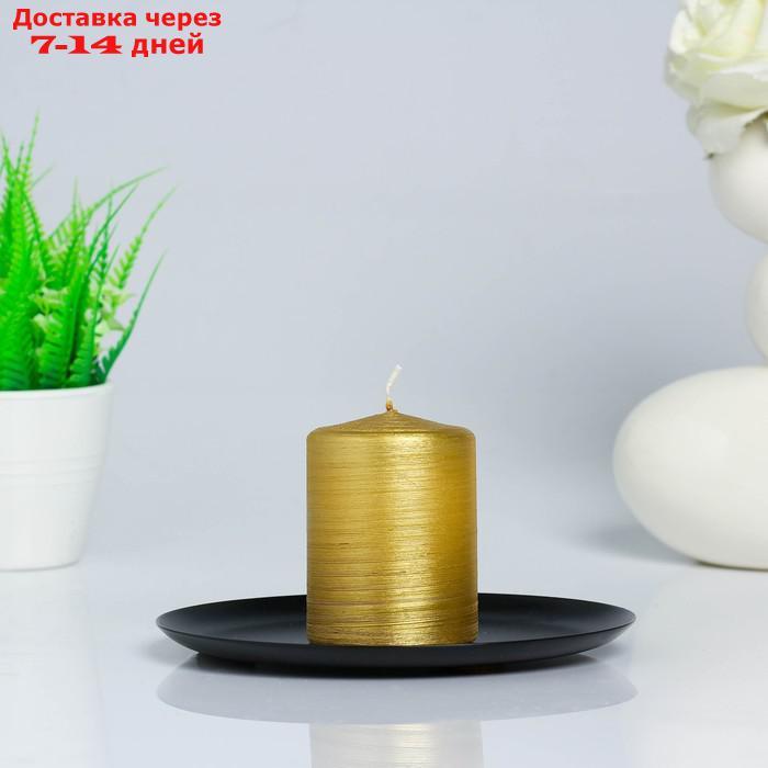 Набор свечей золотой + тарелка - фото 4 - id-p221889539
