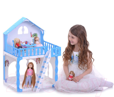 Кукольный домик Krasatoys Дом Марина с мебелью / 000266 - фото 2 - id-p221986093