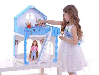 Кукольный домик Krasatoys Дом Марина с мебелью / 000266 - фото 3 - id-p221986093