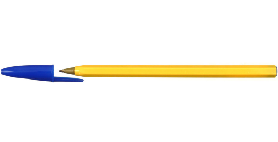 Ручка шариковая одноразовая Attache Economy корпус оранжевый, стержень синий