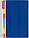 Папка пластиковая с боковым зажимом и карманом Attache F611/07 толщина пластика 0,7 мм, синяя, фото 3