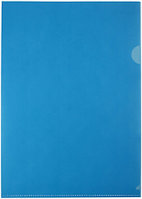 Папка-уголок пластиковая «Элементари» А4+ толщина пластика 0,18 мм, синяя