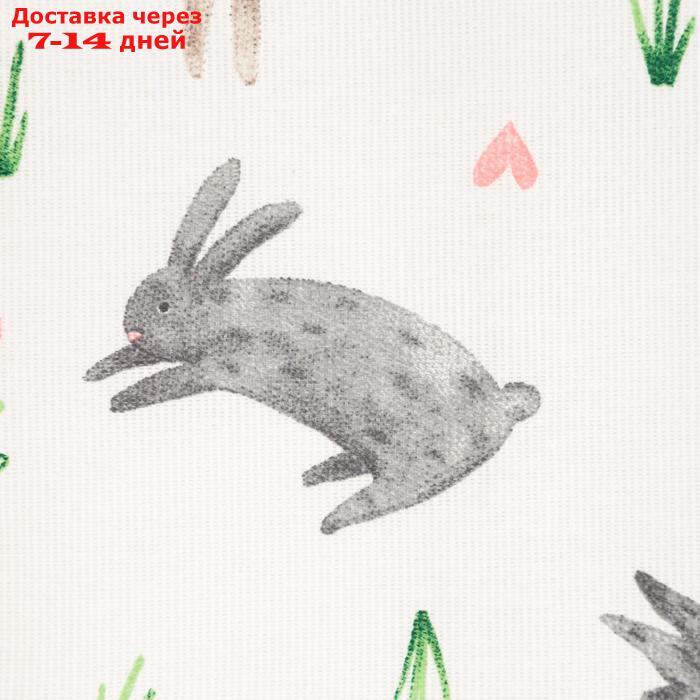 Скатерть "Доляна" Fluffy bunnies 220х144 см, 100% хлопок, 164 г/м2 - фото 2 - id-p221890834