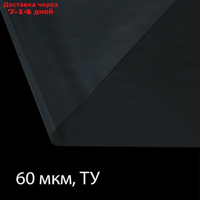Плёнка полиэтиленовая, толщина 60 мкм, 3 × 100 м, рукав (1,5 м × 2), прозрачная, 1 сорт, Эконом 50 % - фото 1 - id-p221890857