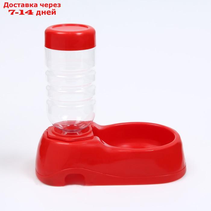 Автопоилка малая со съёмной бутылкой, 260 мл, красная - фото 2 - id-p221916813
