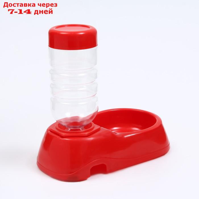 Автопоилка малая со съёмной бутылкой, 260 мл, красная - фото 3 - id-p221916813