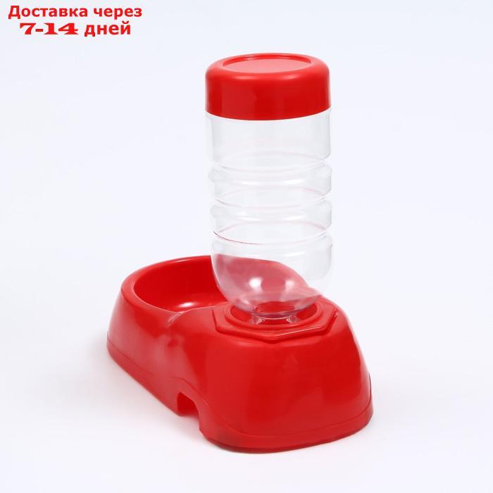 Автопоилка малая со съёмной бутылкой, 260 мл, красная - фото 4 - id-p221916813