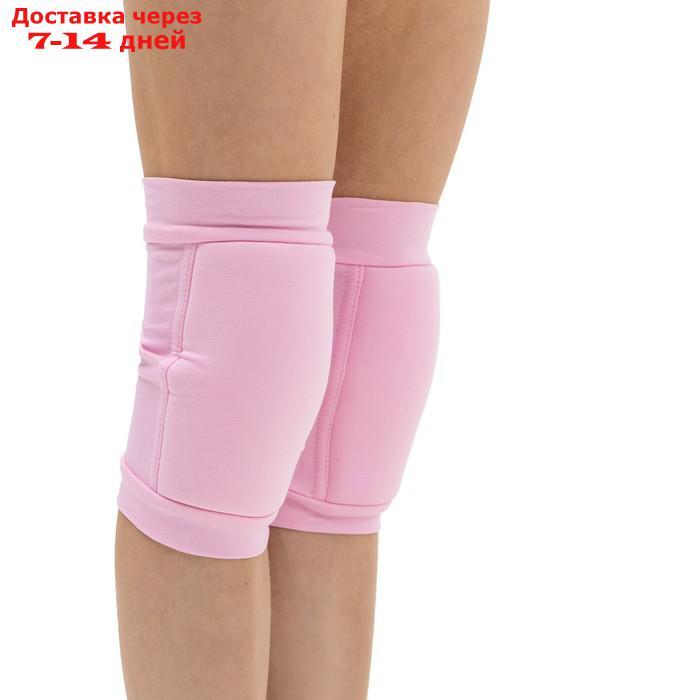 Наколенники для гимнастики и танцев с уплотнителем, размер S(7-10 лет), цвет розовый - фото 3 - id-p221891001