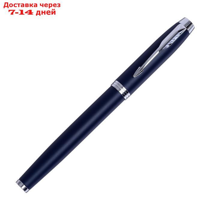Ручка перьевая Parker IM Core F321 Matte Blue CT F, корпус из нержавеющей стали, синие чернила (1931647) - фото 2 - id-p221891223