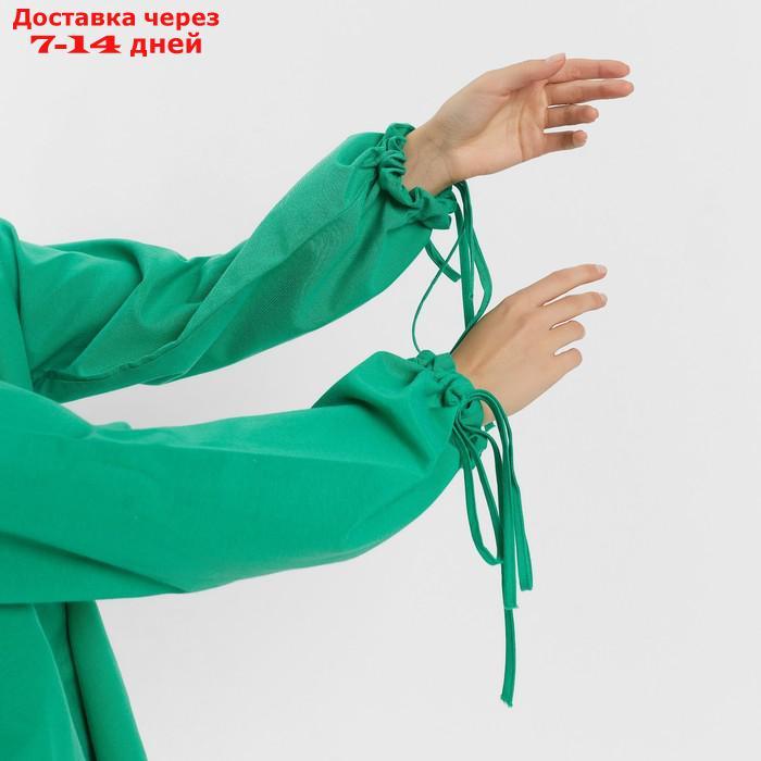 Комплект женский (блузка, шорты) MINAKU: Casual Collection, цвет зелёный, размер 48 - фото 8 - id-p221931077