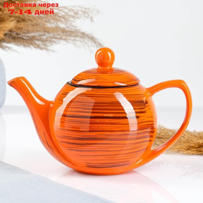 Чайник "Элегант", 1,2л, оранжевая полоска - фото 2 - id-p221891286