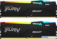 Оперативная память Kingston FURY Beast RGB 2x8ГБ DDR5 6000МГц KF560C40BBAK2-16