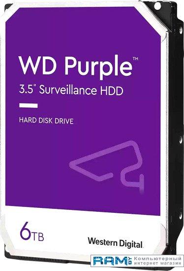 Жесткий диск WD Purple 6TB WD64PURZ - фото 1 - id-p221990032