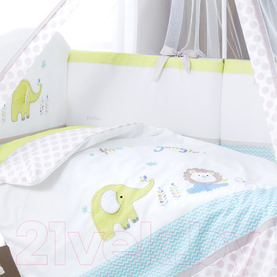Комплект постельный для малышей Perina Джунгли / ДЖ3-01.1 - фото 2 - id-p222014572