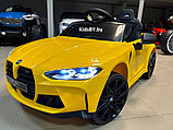 Детский электромобиль RiverToys BMW M4 A004AA (желтый) Лицензионная, фото 2