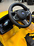 Детский электромобиль RiverToys BMW M4 A004AA (желтый) Лицензионная, фото 3