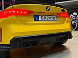 Детский электромобиль RiverToys BMW M4 A004AA (желтый) Лицензионная, фото 5