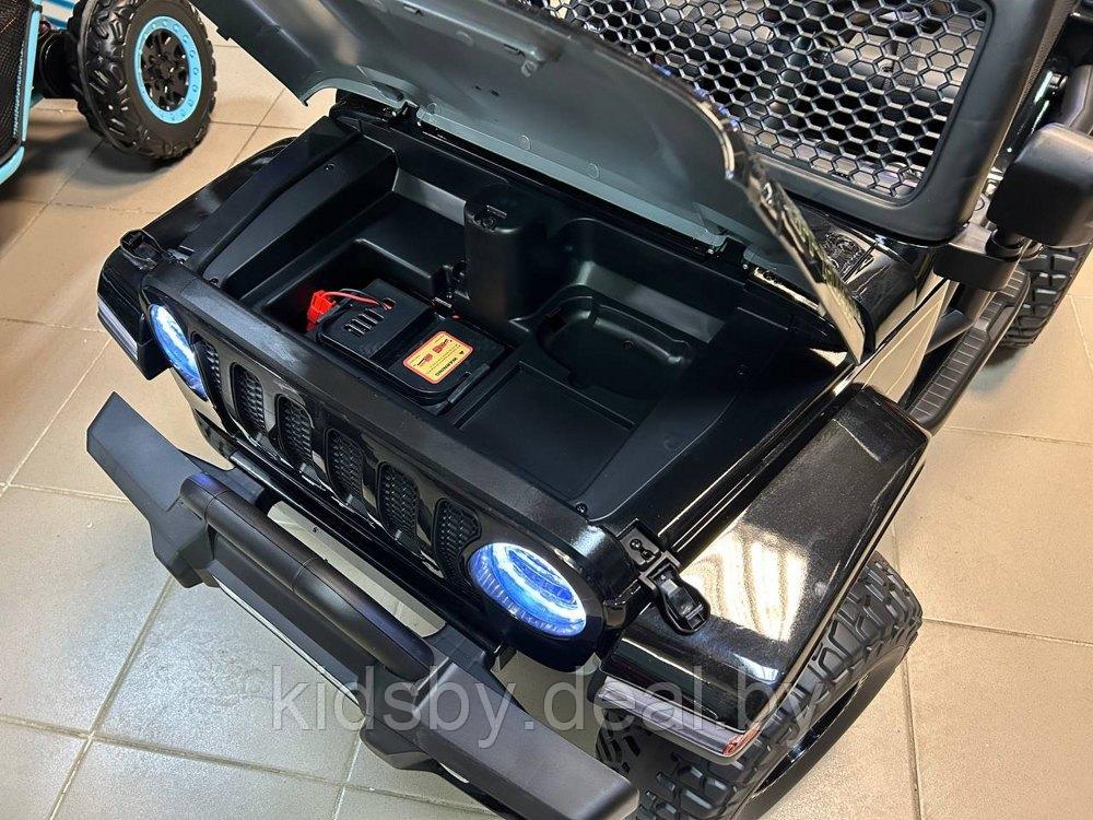 Детский электромобиль RiverToys P999BP (черный глянец) Полноприводный Двухместный - фото 5 - id-p222015480