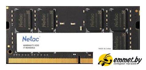 Оперативная память Netac Basic 16GB DDR4 SODIMM PC4-25600 NTBSD4N32SP-16 - фото 1 - id-p222016116
