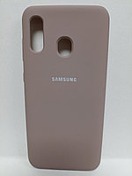 Чехол Samsung A20 /A30 Soft Touch бежевый