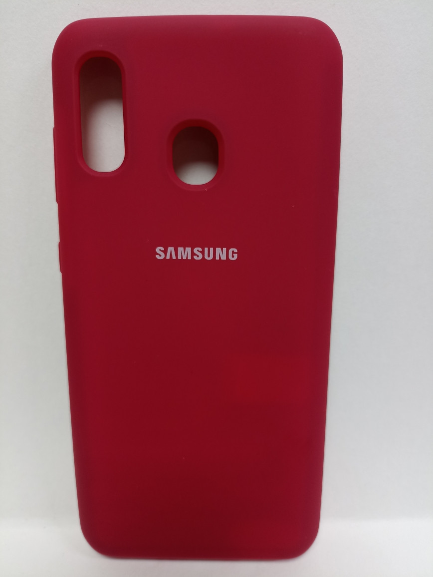 Чехол Samsung A20 /A30 Soft Touch бордовый - фото 1 - id-p222016953