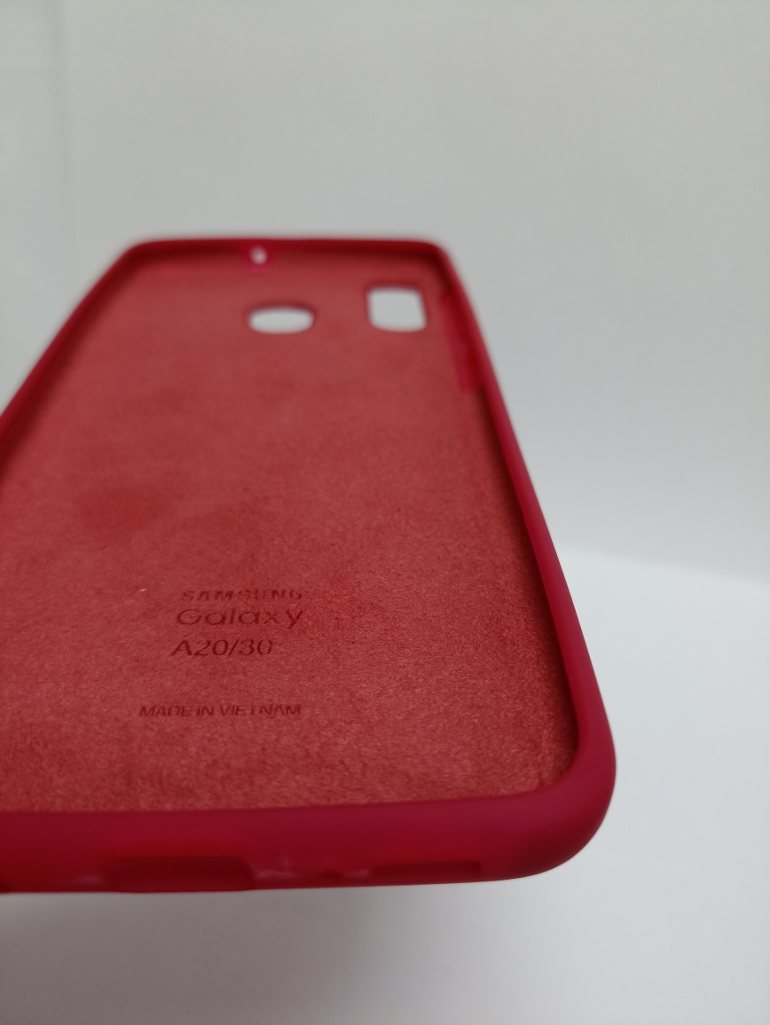 Чехол Samsung A20 /A30 Soft Touch бордовый - фото 2 - id-p222016953
