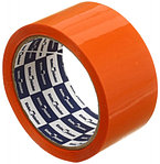 Клейкая лента упаковочная цветная Klebebander 50 мм*57 м, толщина ленты 40 мкм, оранжевая