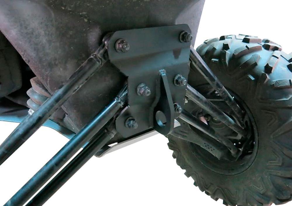 Усиленная площадка задних рычагов с креплением буксировочного троса сталь для квадроцикла BRP Maverick X3 - фото 3 - id-p222017180