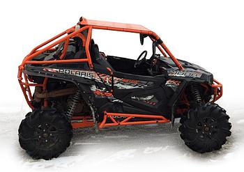 Защита порогов сталь для квадроцикла POLARIS RZR 1000 2013