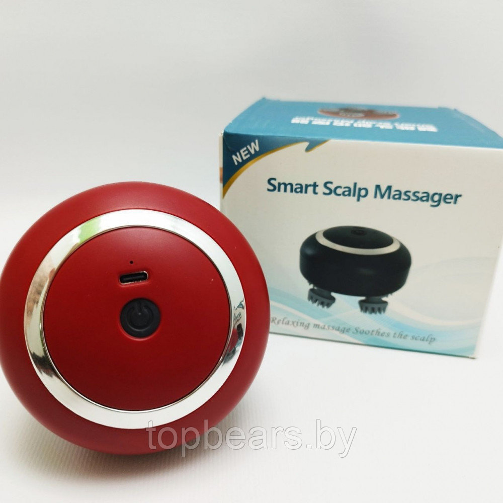 Портативный 3D массажер для головы и тела Smart Scalp Massager RT-802 (3 режима, USB зарядка, 600 mAh) - фото 4 - id-p222017903