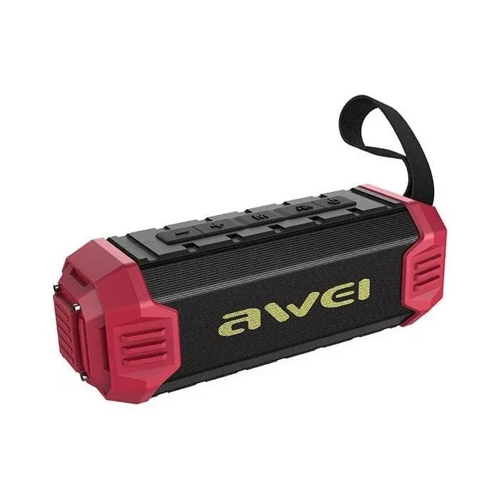 Блютуз-колонка AWEI Y280 Portable Outdoor Wireless Speaker, красная - фото 1 - id-p168487946
