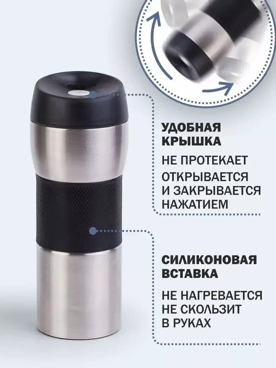 Термокружка Bpa Free мужская, 450 мл - фото 2 - id-p222017892