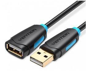 Кабель-удлинитель Vention USB 2.0 AM/AF - 2м Черный - фото 1 - id-p203914290
