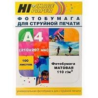 Hi-Black A2123/ MC110-A4-100 Фотобумага матовая односторонняя (Hi-image paper) A4, 110 г/м, 100 л.