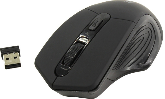 Мышь Defender Datum MB-345 Black (полноразмерная мышь для ПК/для компьютеров Apple, радио, сенсор оптический - фото 1 - id-p222019082