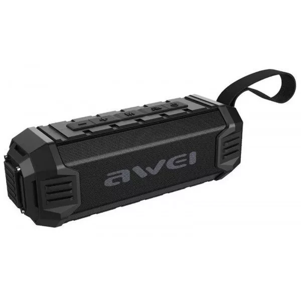 Блютуз-колонка AWEI Y280 Portable Outdoor Wireless Speaker, чёрная - фото 1 - id-p221963765