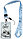 Бейдж пластиковый на тесьме с карабином Meshu 50*80 мм, Cat Day, голубой, фото 2