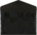 Папка-конверт пластиковая на кнопке Berlingo DoubleBlack А4+ толщина пластика 0,18 мм, черная с рисунком