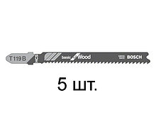 Пилка лобз. по дереву T119B (5 шт.) BOSCH