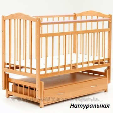 Детская кроватка-маятник + ящик "Bambini" Бамбини. Белая. 2 Акция - 6% Много расцветок. - фото 5 - id-p32031152