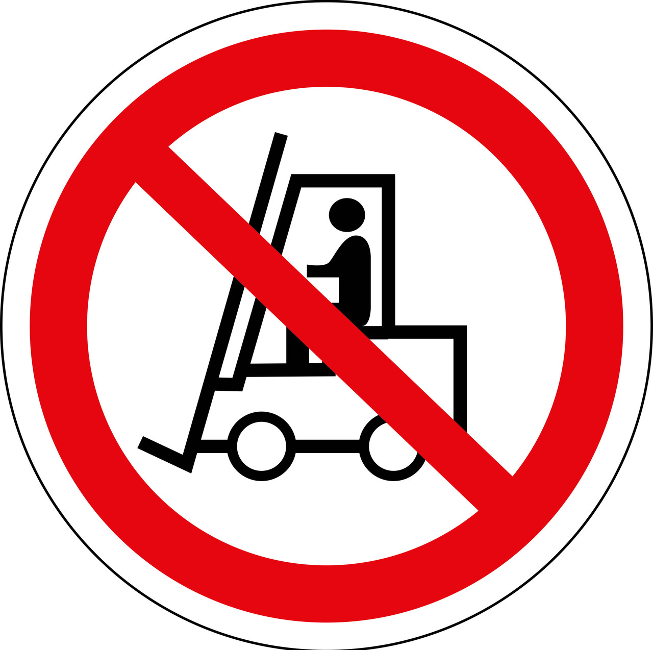 Табличка Запрещается движение средств напольного транспорта