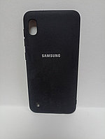 Чехол Samsung ультратонкий матовый A10 черный