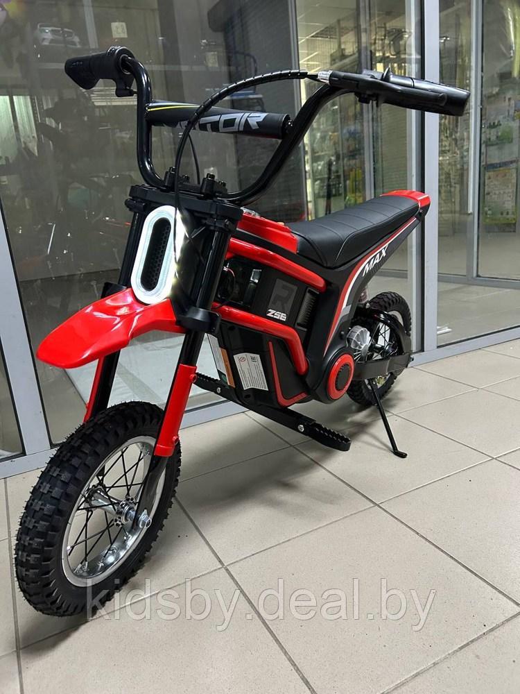 Детский электромотоцикл RiverToys A005AA (зеленый) - фото 2 - id-p221657676
