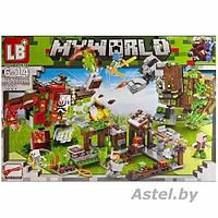 Конструктор Minecraft Нападение на деревню Майнкрафт, LB1116 серия my world аналог лего lego 822 дет.