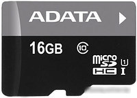 Карта памяти A-Data Premier microSDHC UHS-I U1 (10 Class) 16 Gb (AUSDH16GUICL10-RA1)