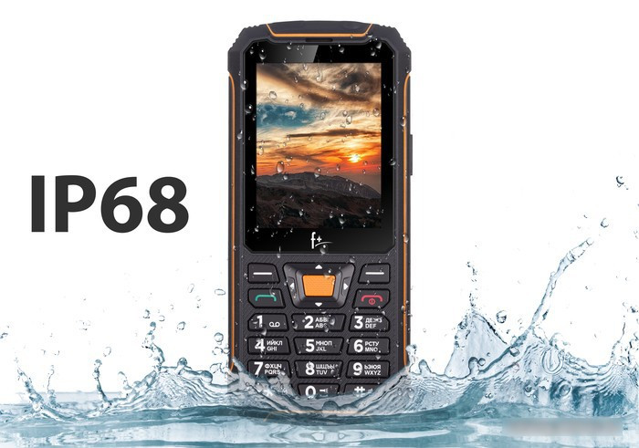 Мобильный телефон F+ R280C (черный/оранжевый) - фото 5 - id-p222052344