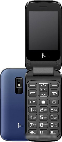 Кнопочный телефон F+ Flip 280 (синий) - фото 1 - id-p222052345