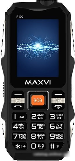 Мобильный телефон Maxvi P100 (черный) - фото 2 - id-p222052356