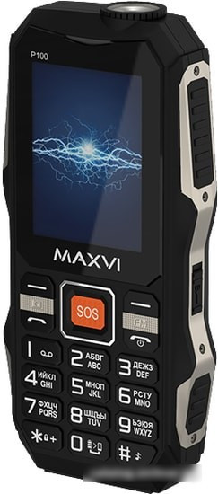 Мобильный телефон Maxvi P100 (черный) - фото 4 - id-p222052356