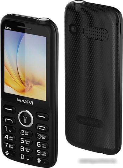 Мобильный телефон Maxvi K15n (черный) - фото 2 - id-p222052357